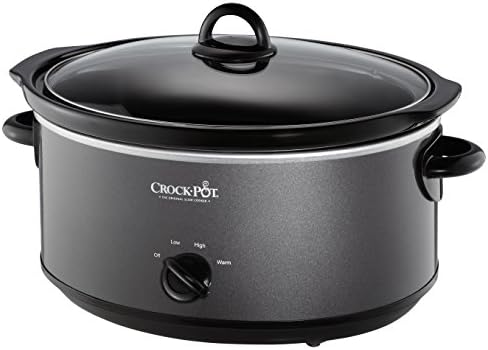 Crock-Pot 7 Quart Slow Cooker – Charcoal B7DJ