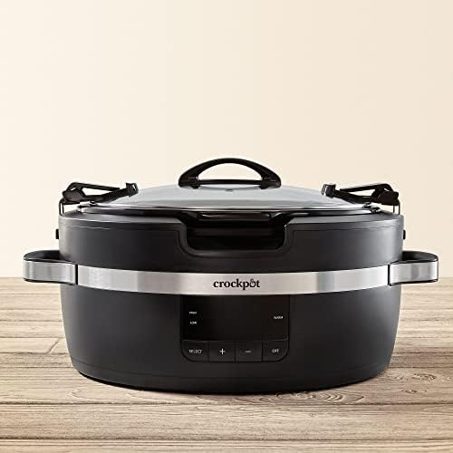 Crock-Pot Thermoshield 6 Quart Slow Cooker with Carry Handles E7XY