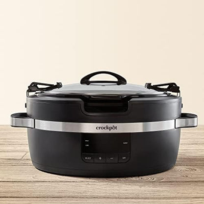 Crock-Pot Thermoshield 6 Quart Slow Cooker with Carry Handles E7XY