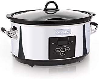 Crock-Pot 7 Quart Programmable Slow Cooker – Polished Platinum LZFT