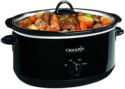 Crock-Pot 8 Quart Manual Slow Cooker – Black 8DHA