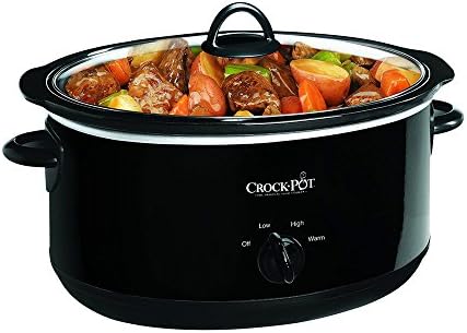 Crock-Pot 8 Quart Manual Slow Cooker – Black 8DHA