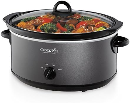 Crock-Pot 7 Quart Slow Cooker – Charcoal B7DJ