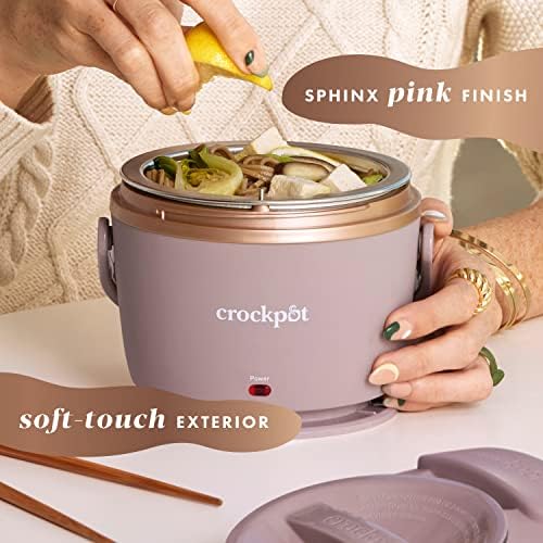 Crock-Pot Electric Lunch Box Food Warmer 20oz – Blush Pink 7AUH