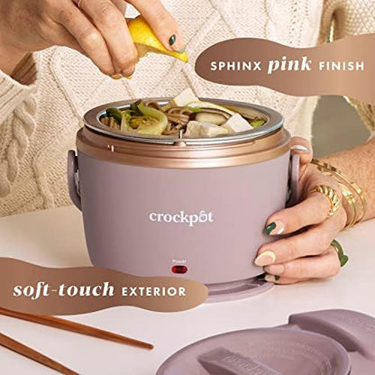 Crock-Pot Electric Lunch Box Food Warmer 20oz – Blush Pink 7AUH