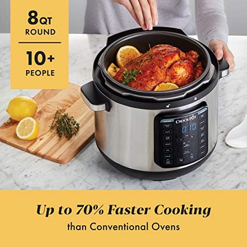 Crock-Pot 8 Quart Express Crock Multi-Use Pressure Cooker 2G1H