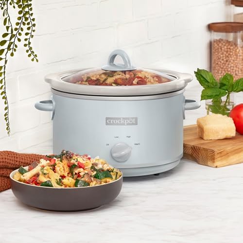 Crock-Pot 4.5 Quart Manual Slow Cooker – Macaroon Blue JG01