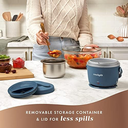 Crock-Pot Electric Lunch Box Food Warmer 20oz – Faded Blue 16MO