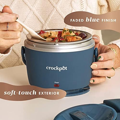 Crock-Pot Electric Lunch Box Food Warmer 20oz – Faded Blue 16MO
