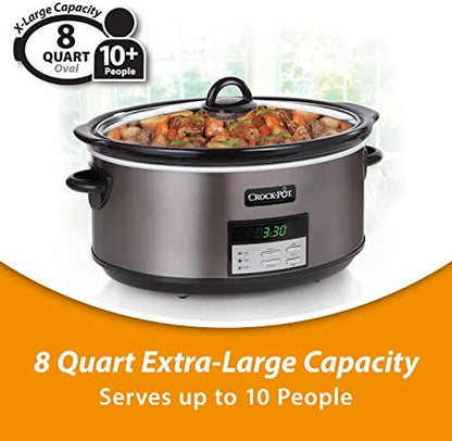 Crock-Pot 8 Quart Programmable Slow Cooker with Auto Warm 0GEF