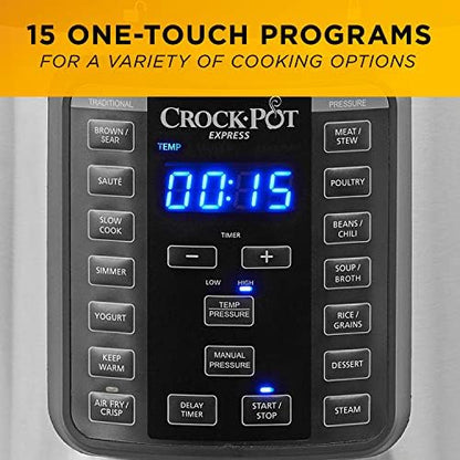 Crock-Pot Express Crisp 8 Quart 10-in-1 Pressure Cooker PE61