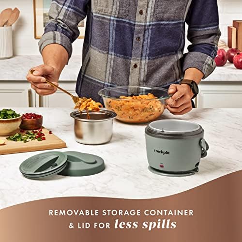 Crock-Pot Portable Electric Lunch Box Food Warmer – Green 1FY3