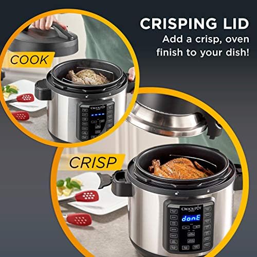 Crock-Pot Express Crisp 8 Quart 10-in-1 Pressure Cooker PE61