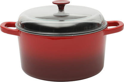 Crock-Pot 3 Quart Enameled Cast Iron Dutch Oven – Aqua 2ZUQ