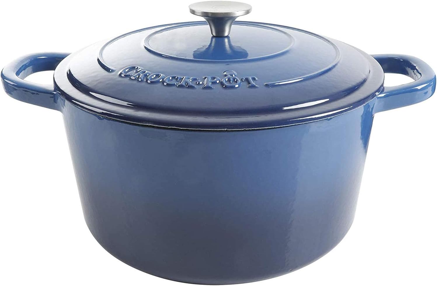 Crock-Pot 3 Quart Enameled Cast Iron Dutch Oven – Aqua 2ZUQ