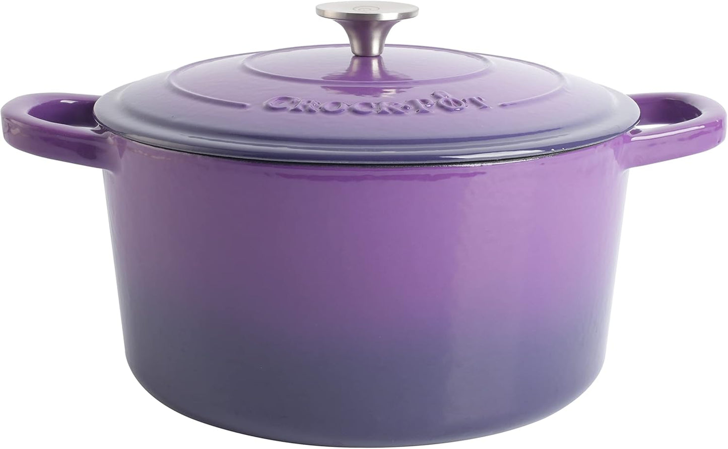 Crock-Pot 3 Quart Enameled Cast Iron Dutch Oven – Aqua 2ZUQ