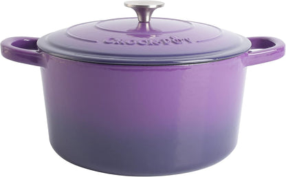 Crock-Pot 3 Quart Enameled Cast Iron Dutch Oven – Aqua 2ZUQ