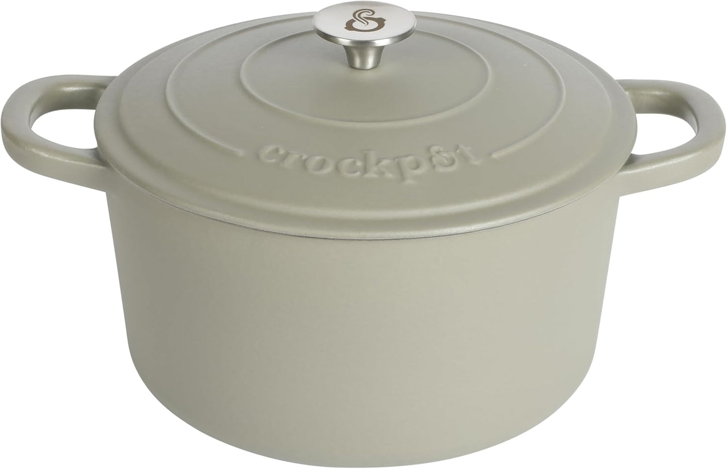 Crock-Pot 3 Quart Enameled Cast Iron Dutch Oven – Aqua 2ZUQ