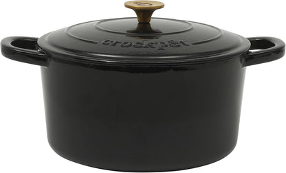 Crock-Pot 3 Quart Enameled Cast Iron Dutch Oven – Aqua 2ZUQ