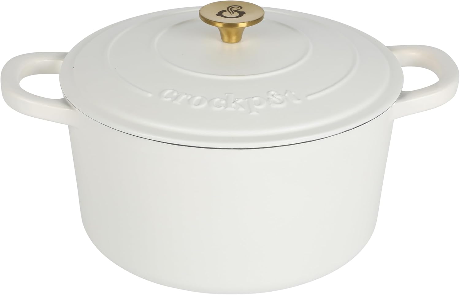 Crock-Pot 3 Quart Enameled Cast Iron Dutch Oven – Aqua 2ZUQ