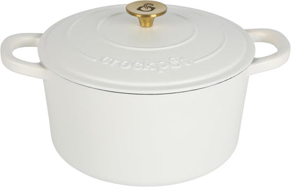 Crock-Pot 3 Quart Enameled Cast Iron Dutch Oven – Aqua 2ZUQ