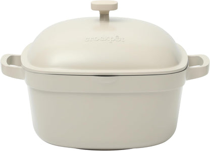 Crock-Pot 3 Quart Enameled Cast Iron Dutch Oven – Aqua 2ZUQ