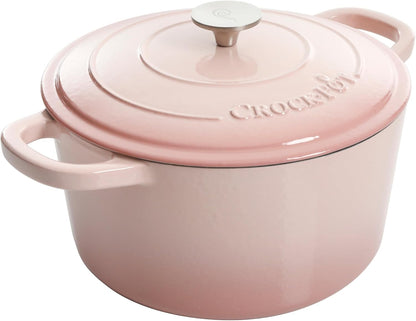 Crock-Pot 3 Quart Enameled Cast Iron Dutch Oven – Aqua 2ZUQ