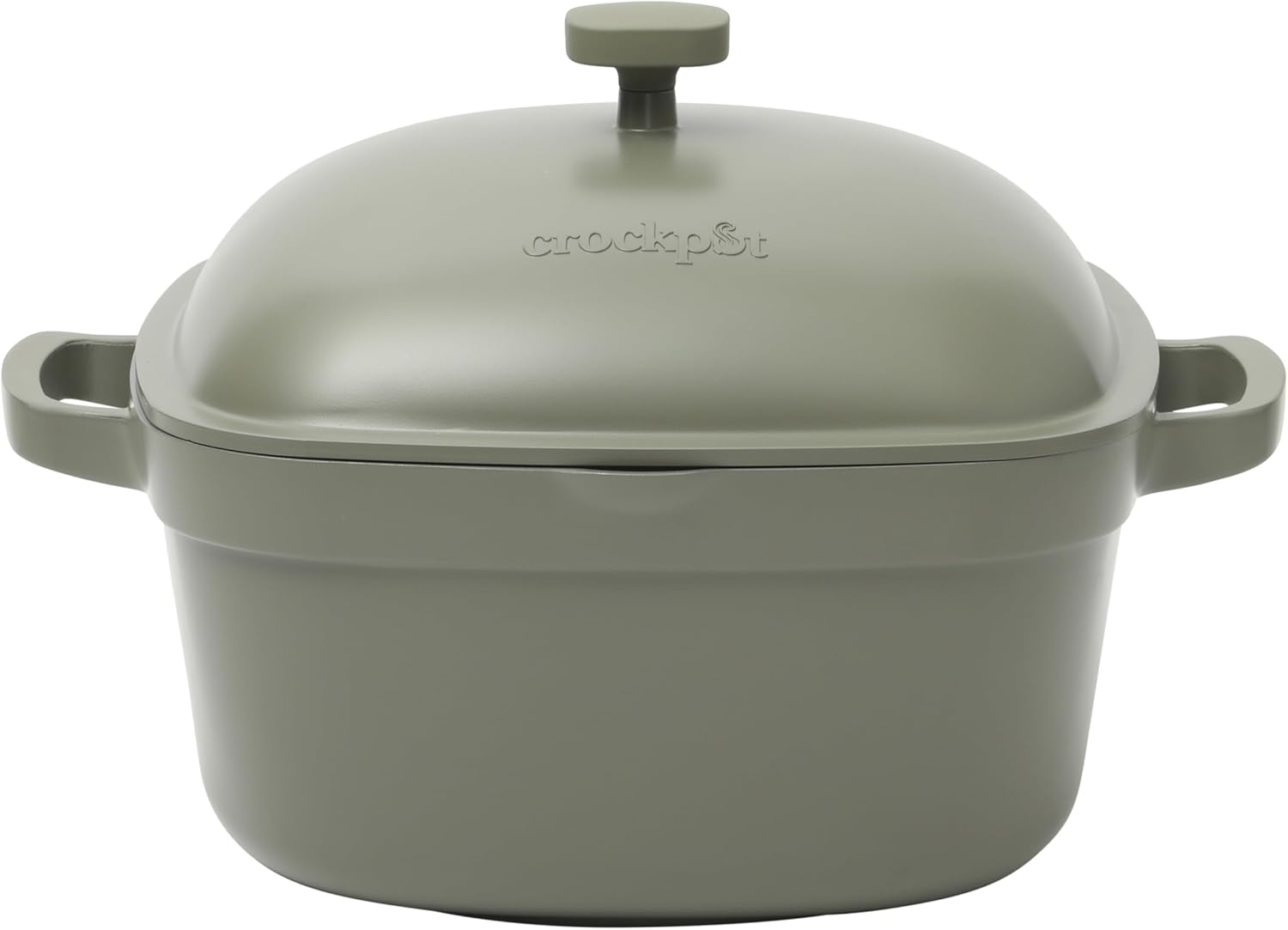 Crock-Pot 3 Quart Enameled Cast Iron Dutch Oven – Aqua 2ZUQ